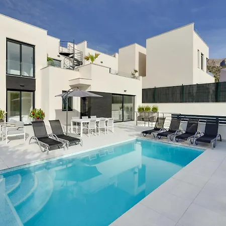 Villa Blanka, Amazing Villa With Hot Tube & Heated Pool In Polop, Alicante Exterior photo