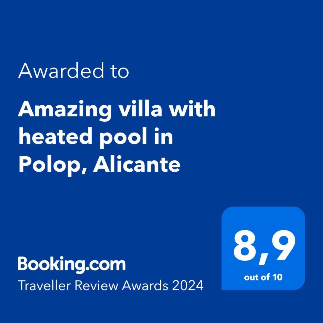 Blanka, Amazing With Hot Tube & Heated Pool In Polop, Alicante Villa *